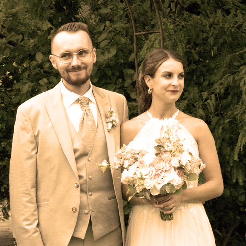 Hofcafe Volker Hochzeit Brautpaar